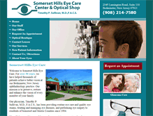 Tablet Screenshot of eyedoctor-bedminster.com
